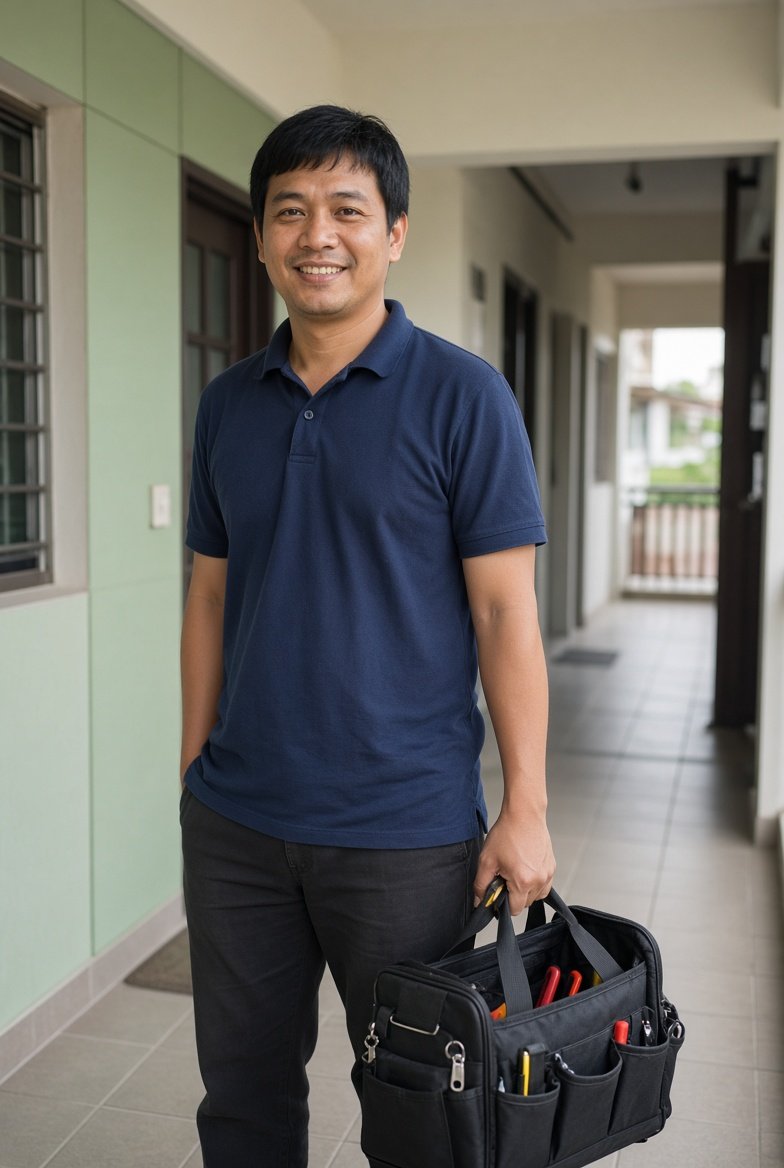 SmartFix technician with tool kit